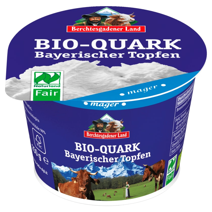 Berchtesgadener Land Bio-Quark Bayerischer Topfen Magerstufe 250g